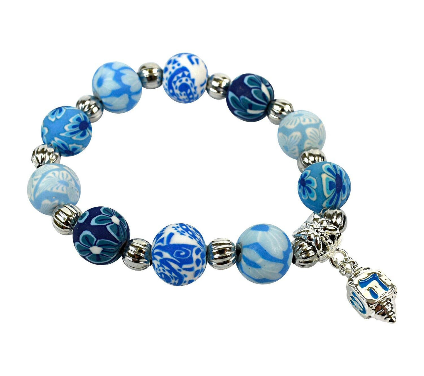 Girl's Jewelry Bracelet with Chanukkah  Dreidel Charm