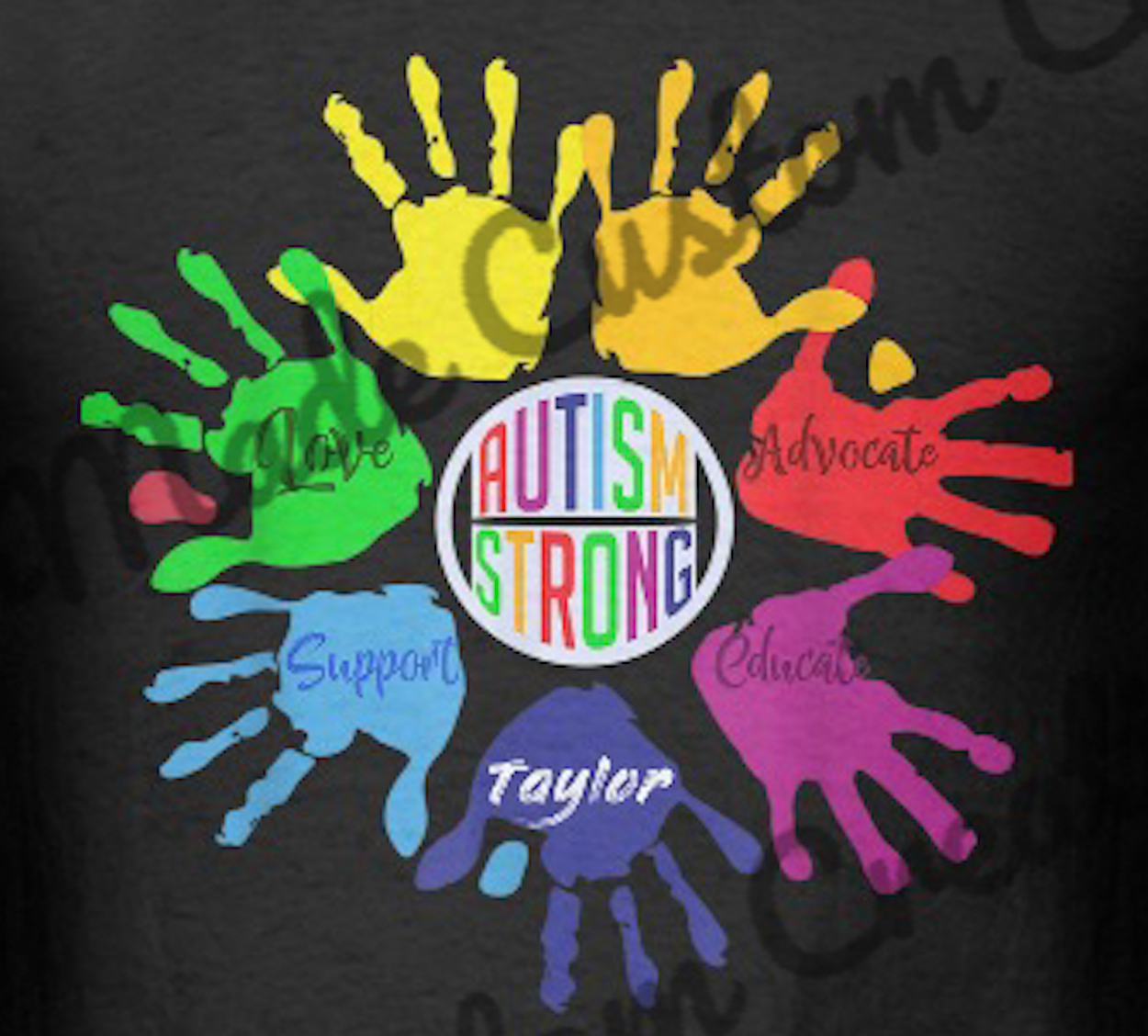 Handprint Autism Awareness T-Shirt - Youth