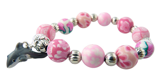 Girl's Jewelry Bracelet with Dolphin Charm